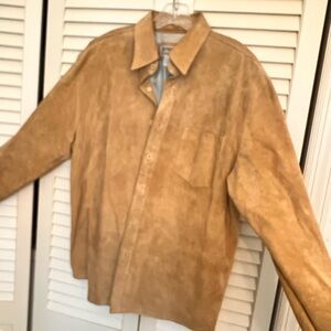Men's Tan Suede Jacket